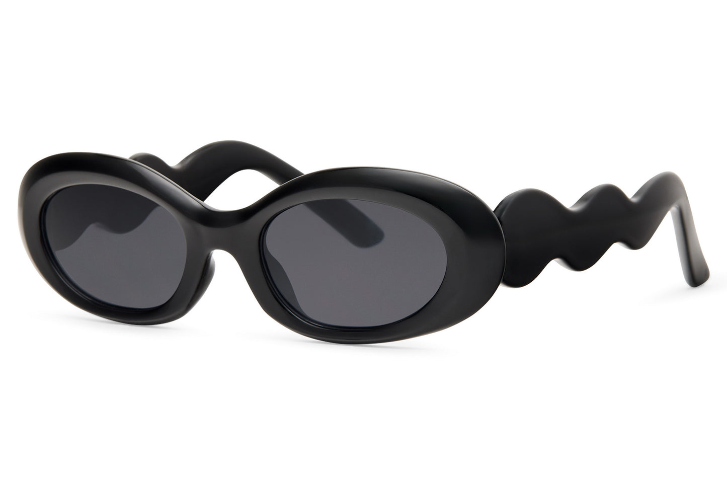 Klobige ovale Sonnenbrille