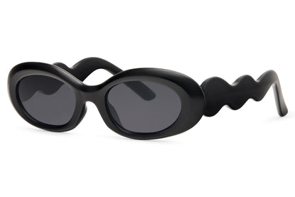 Klobige ovale Sonnenbrille