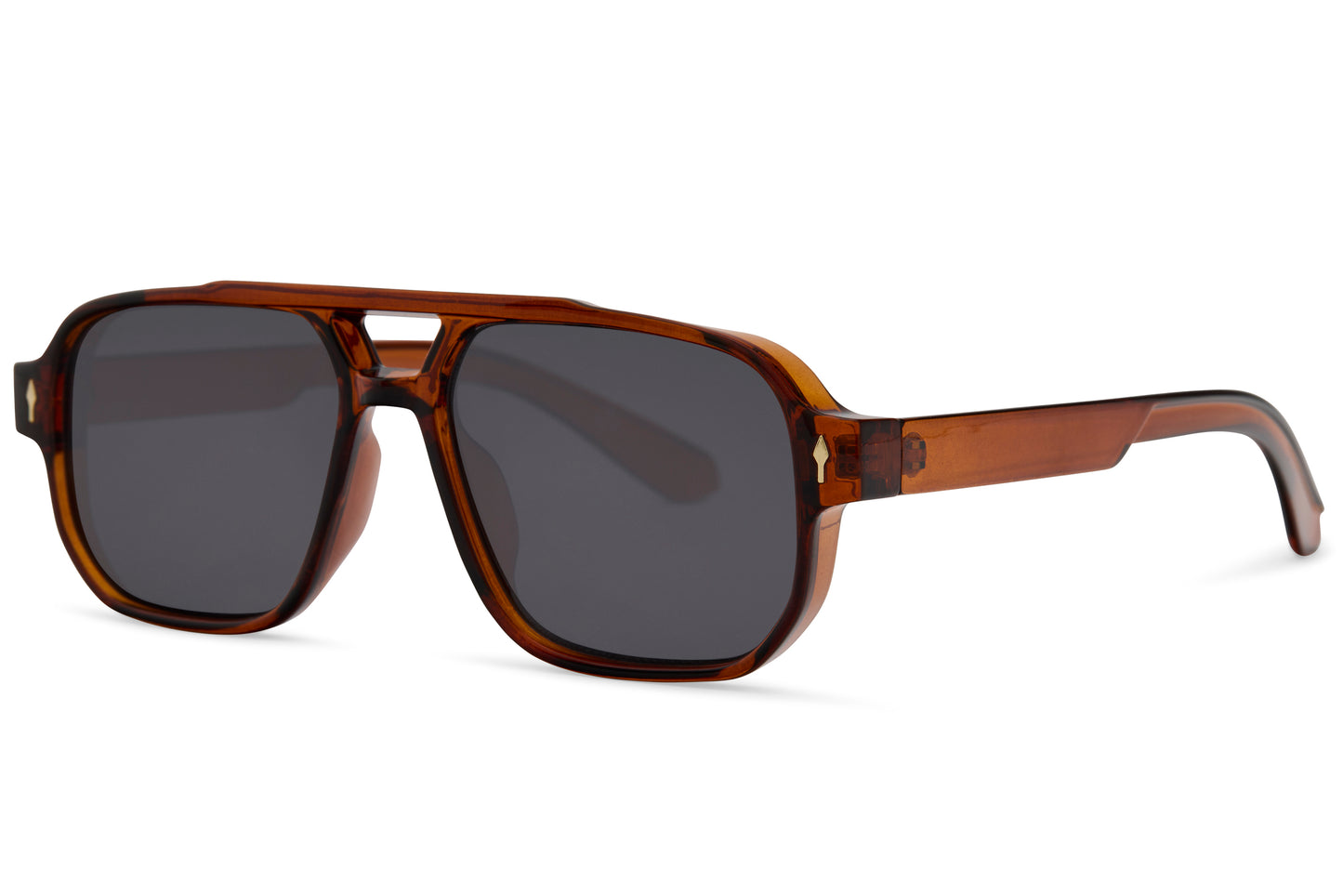 Gafas de sol retro tintadas en verde para hombre