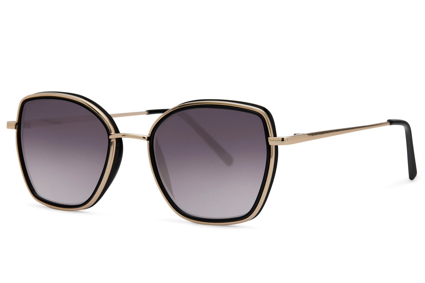 Gafas de sol extragrandes con montura marrón