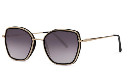 Gafas de sol extragrandes con montura marrón