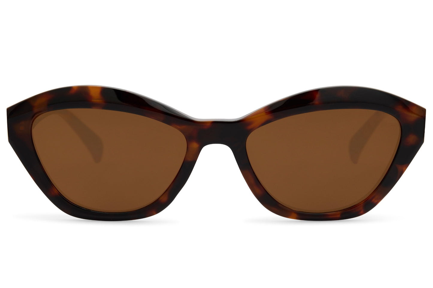 Braune Cat-Eye-Sonnenbrille
