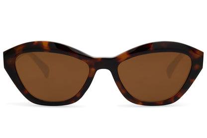 Braune Cat-Eye-Sonnenbrille