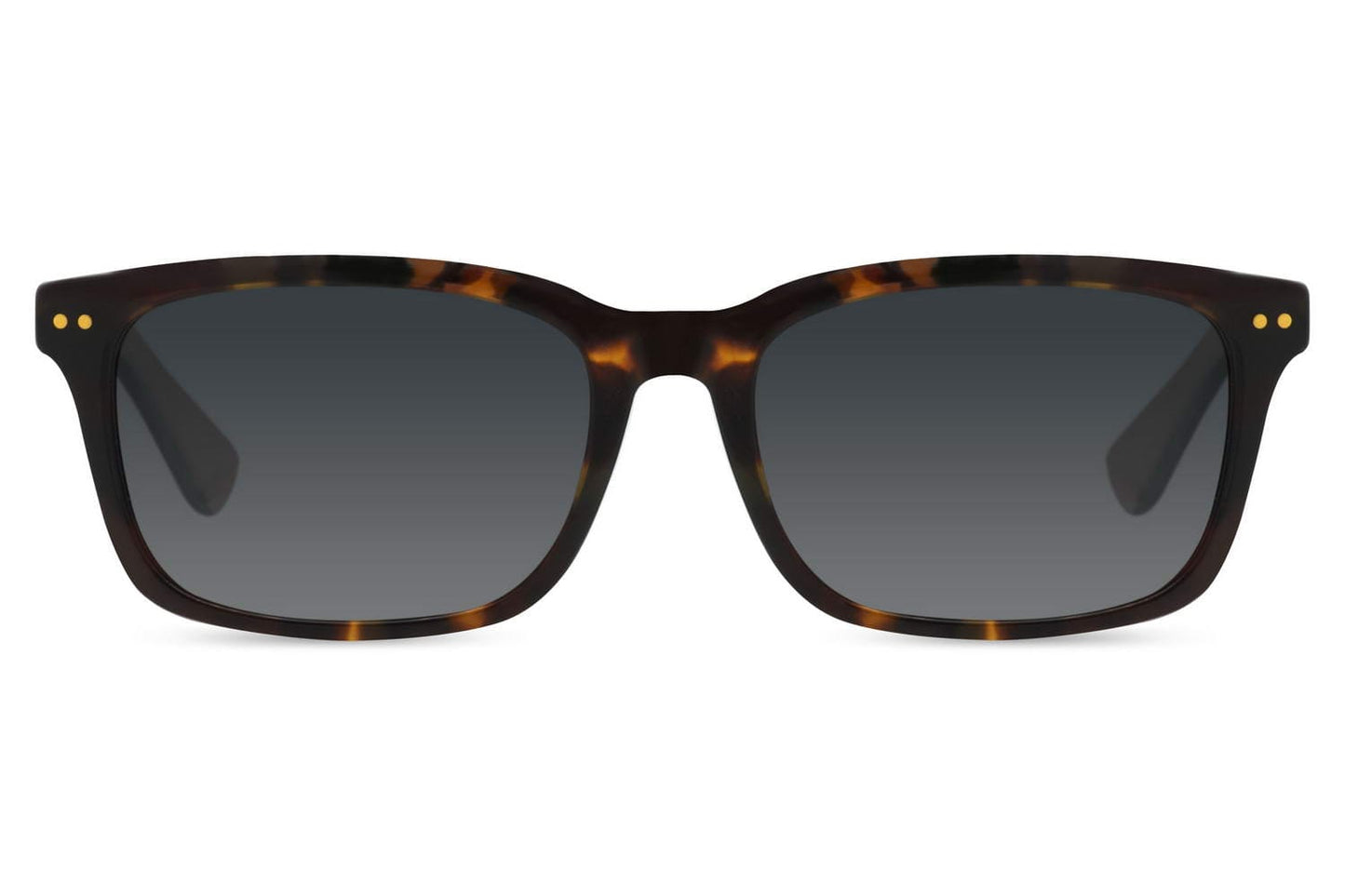 Animal Print Black Rectangle Sunglasses - 100% UV Protection & Polarized Lens | Stylish Acetate Frame