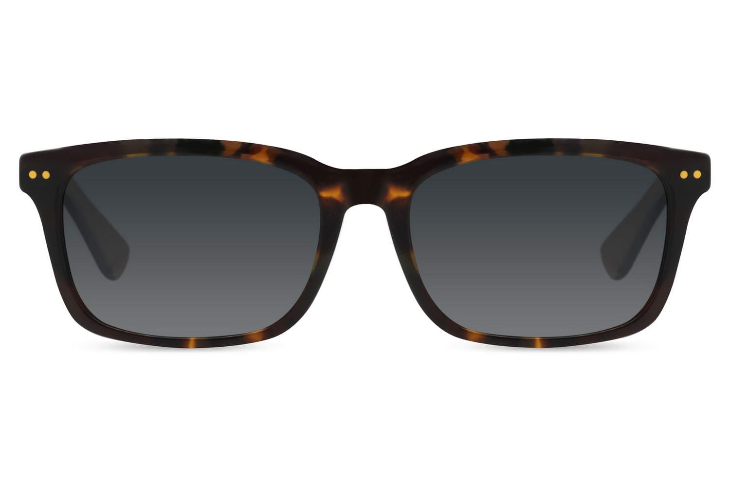Animal Print Black Rectangle Sunglasses - 100% UV Protection & Polarized Lens | Stylish Acetate Frame