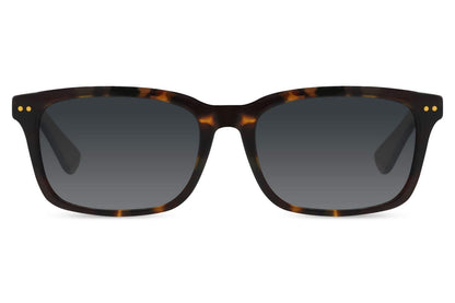 Animal Print Black Rectangle Sunglasses - 100% UV Protection & Polarized Lens | Stylish Acetate Frame