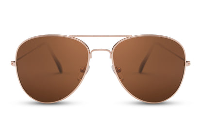 Enhance your style and protect your eyes with these Aviator sunglasses with a metal frame, designed to deliver both timeless fashion and superior sun protection. Available in a variety of vibrant lens colors and crafted with 100% recycled lenses, these sunglasses offer eco-conscious luxury without compromising on style.