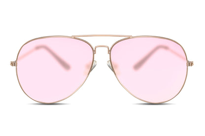 Enhance your style and protect your eyes with these Aviator sunglasses with a metal frame, designed to deliver both timeless fashion and superior sun protection. Available in a variety of vibrant lens colors and crafted with 100% recycled lenses, these sunglasses offer eco-conscious luxury without compromising on style.