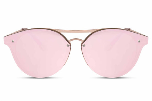 Pink Mirrored Sunglass