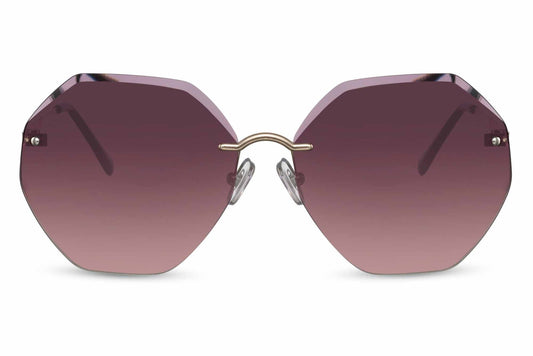 Smokey Black Geometric Sunglasses
