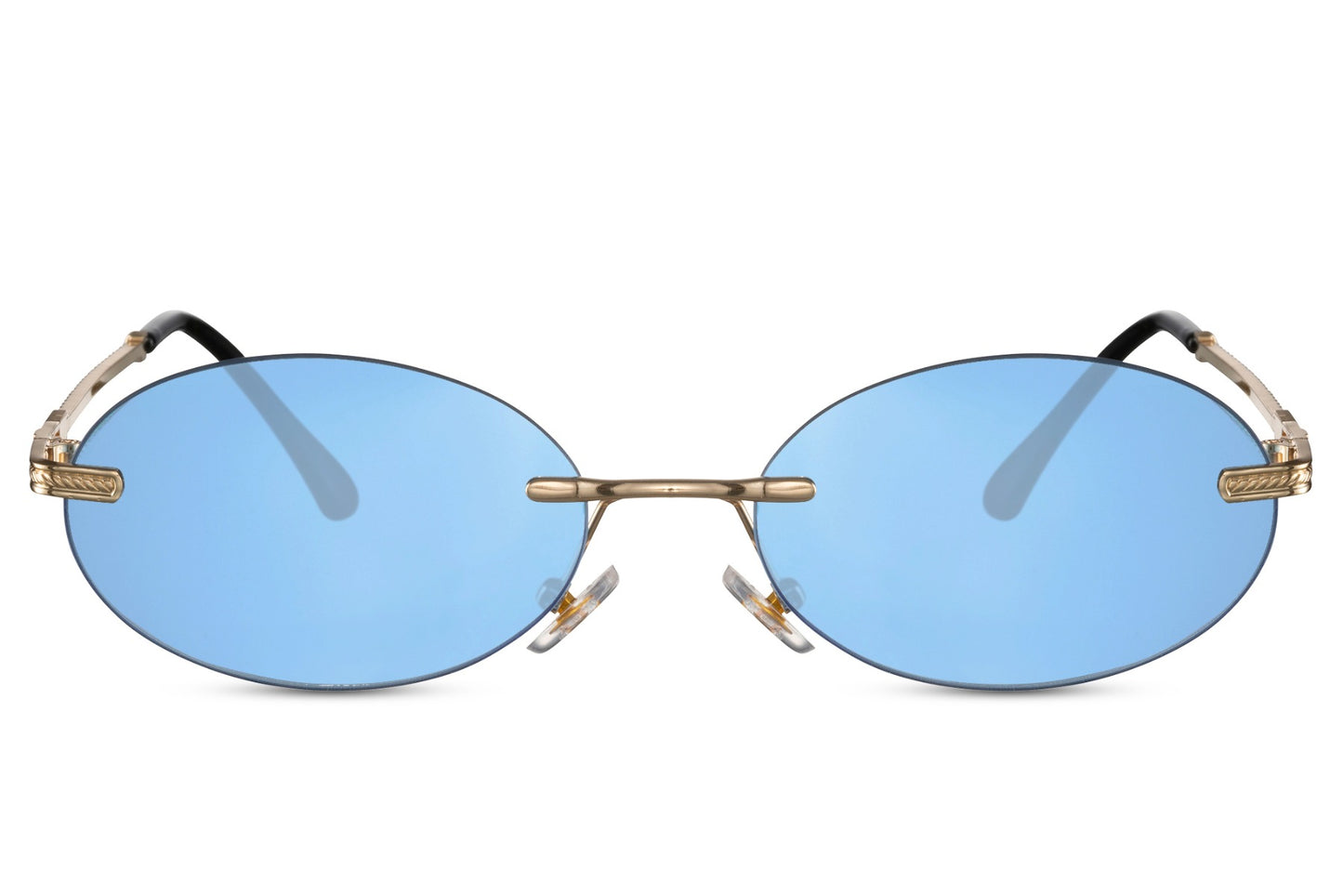 Round Rimless Sunglasses