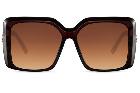 Brown Oversized Sunglass