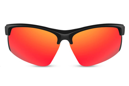 Mirrored Sports Sunglasses - Visor Style