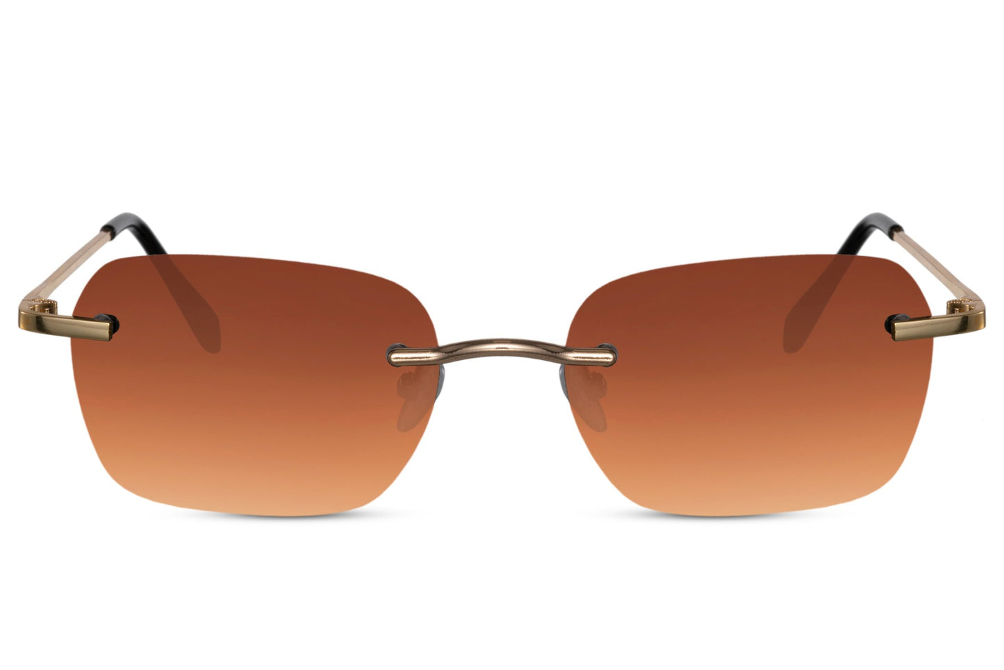 Rimless Geometric Rectangle Sunglasses