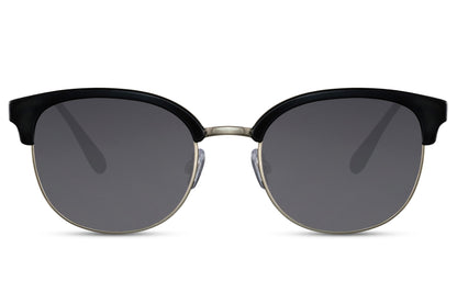 Black & Brown Clubmaster Sunglasses