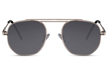 Retro Tinted Black Square Sunglasses