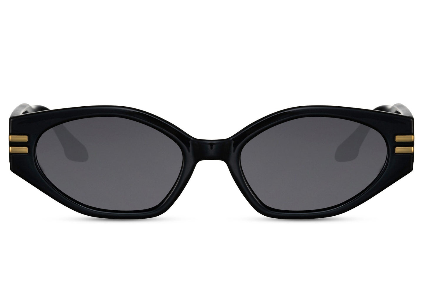 Geometric Designer Black Cateye Sunglass