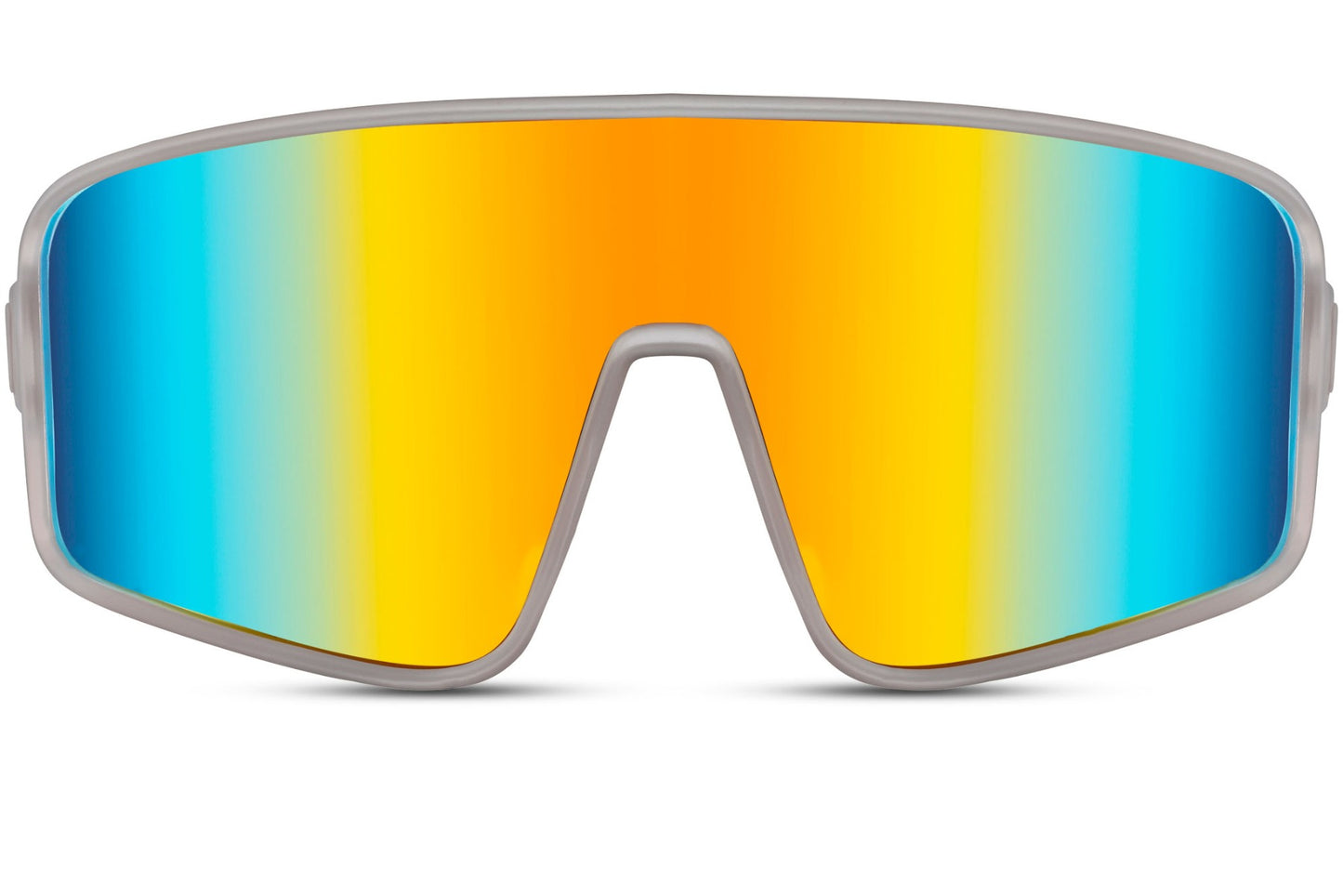 Oversized  Rainbow Color Visor Style Sunglasses