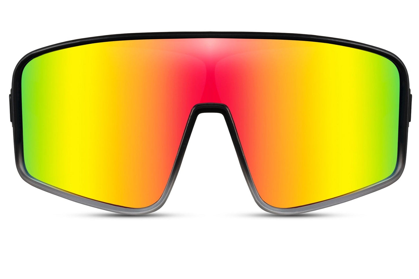 Oversized  Rainbow Color Visor Style Sunglasses