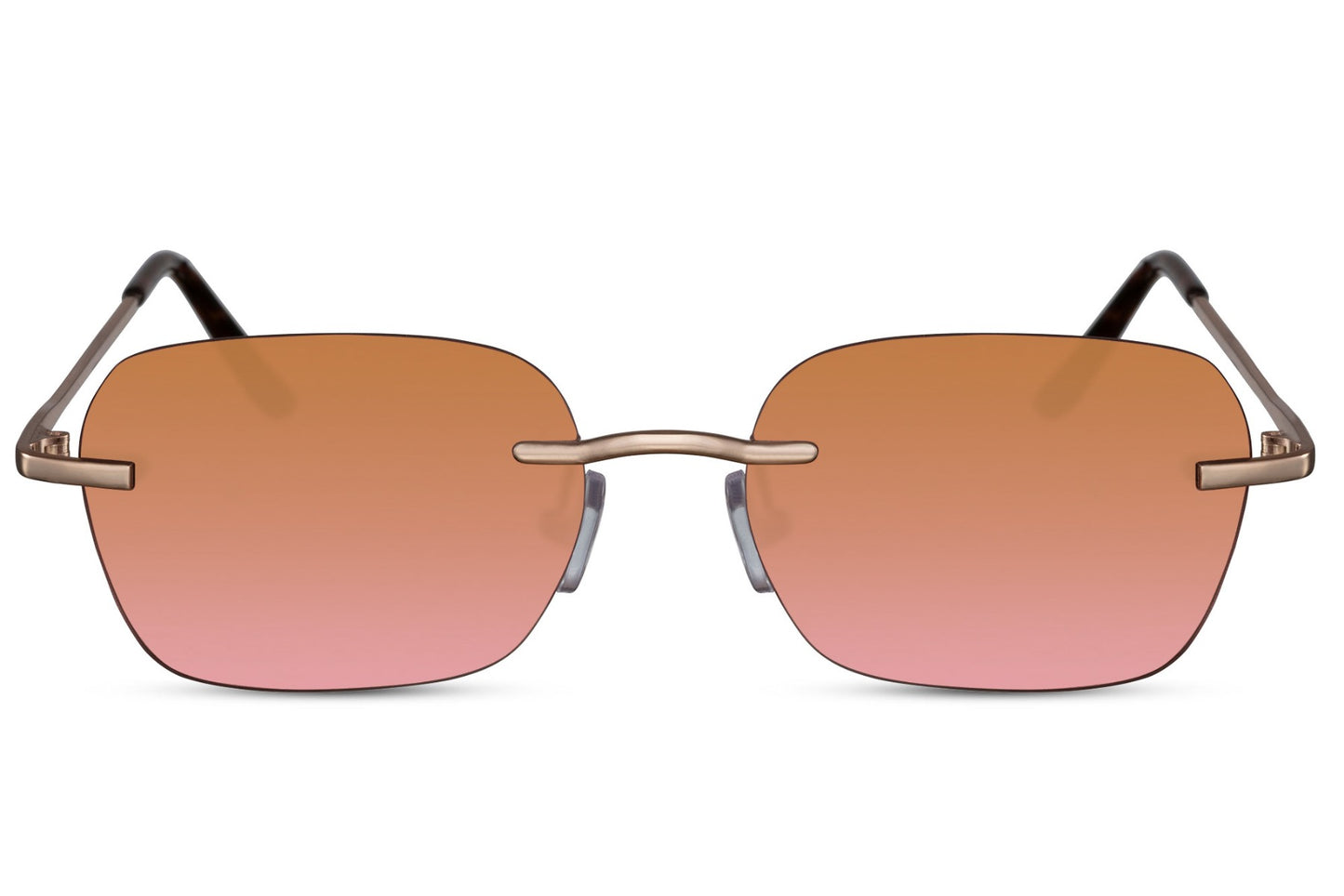 Rimless Geometric Rectangle Sunglasses