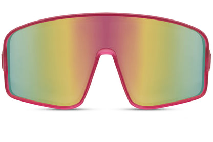 Oversized  Rainbow Color Visor Style Sunglasses