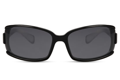 Black Visor Style Party Sunglasses