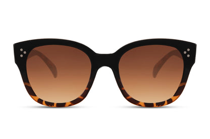 Brown Animal Print Oversized Sunglasses - Eco Friendly