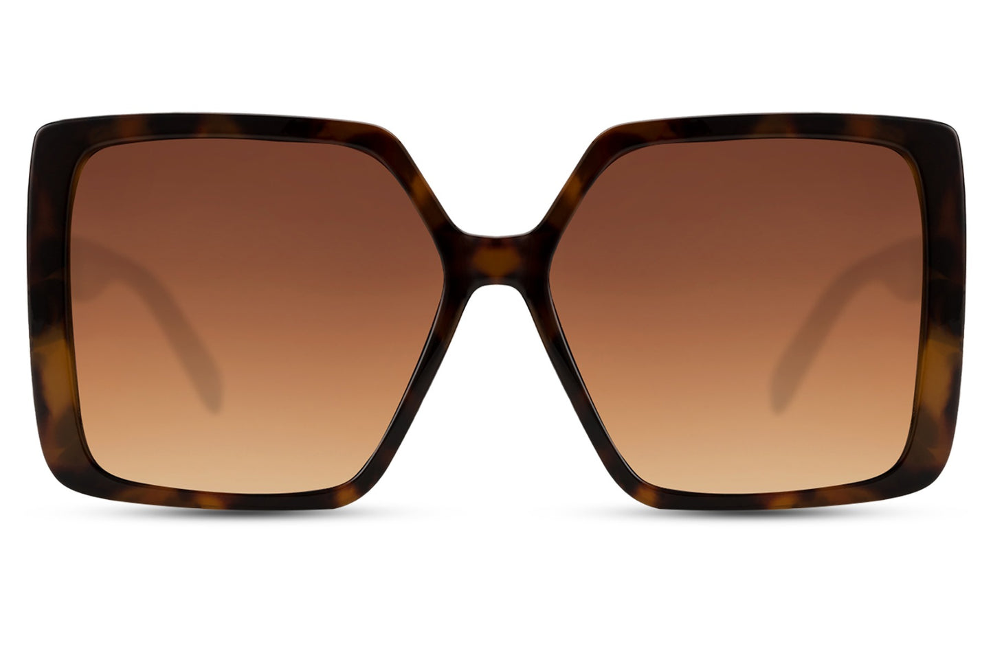 Brown & Black Oversized Sunglasses - Eco Friendly