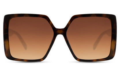 Brown & Black Oversized Sunglasses - Eco Friendly