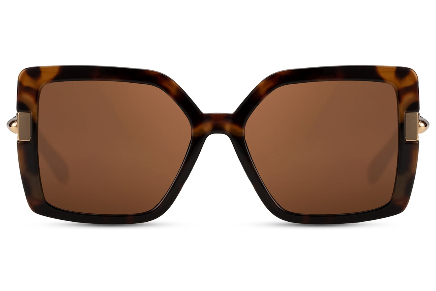 Brown & Black Oversized Sunglasses - Eco Friendly