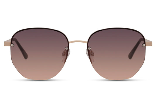 Rimless Oversized Sunglasses