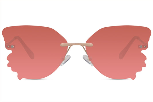 Rimless Butterfly Party Sunglasses