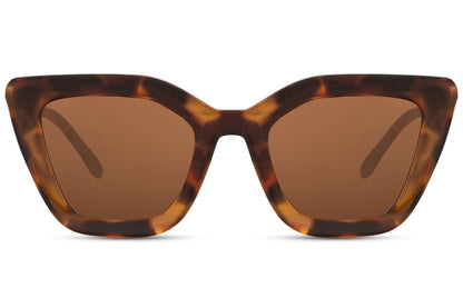 Oversized Animal Print Cateye Sunglasses