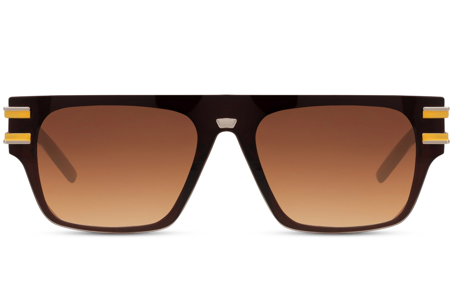 Black & Brown Square Sunglasses