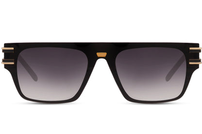 Black & Brown Square Sunglasses