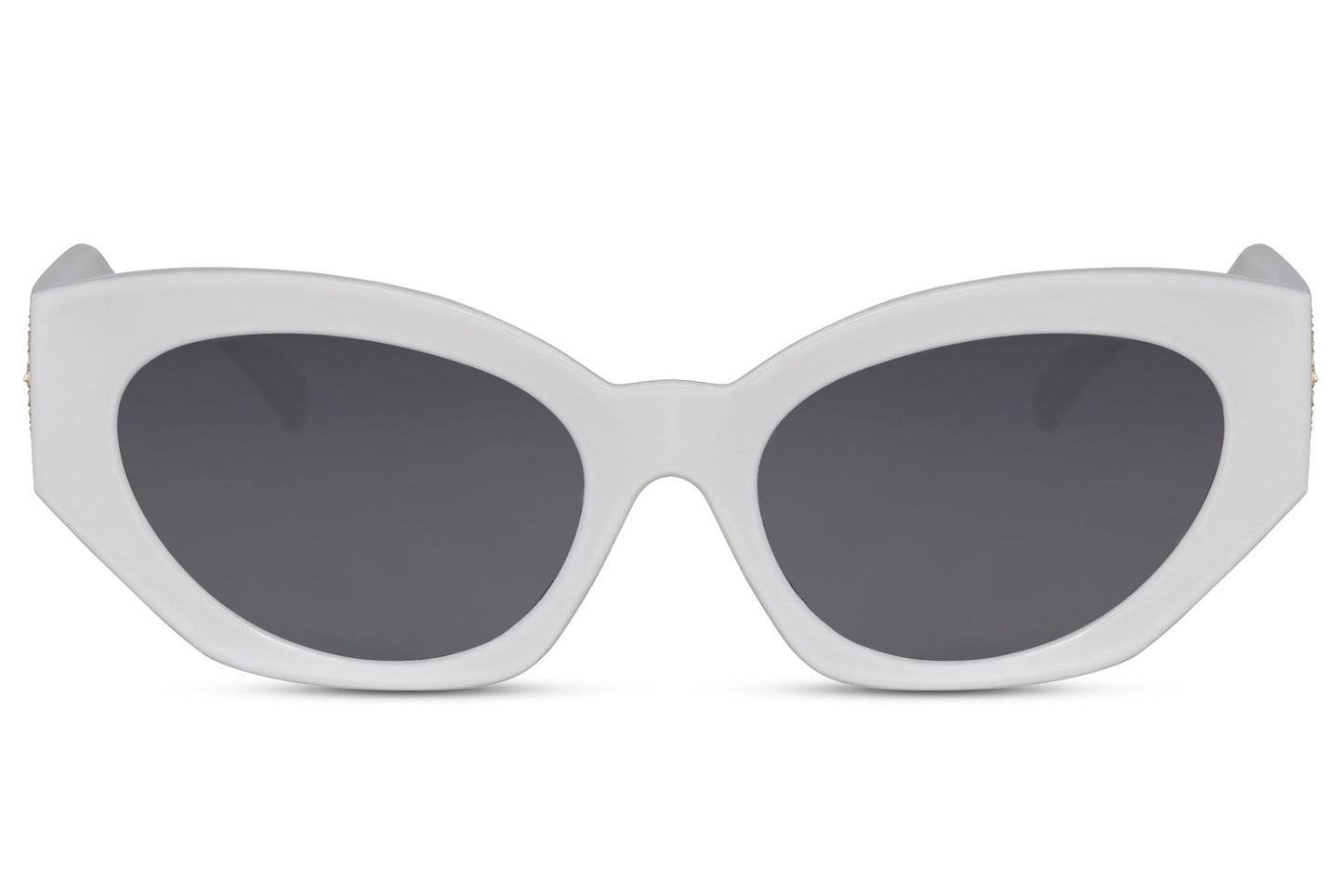 Black Geometric Cateye Sunglasses