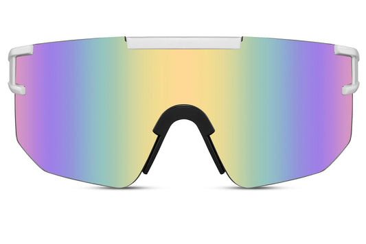 Rainbow Mirrored Sports Sunglasses