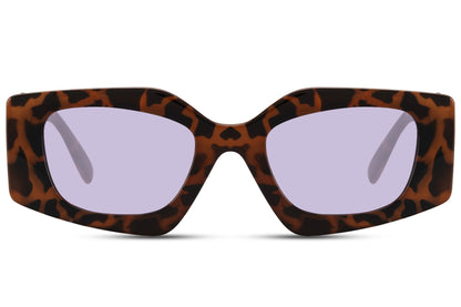 Designer Geometric Cat-eye Sunglasses