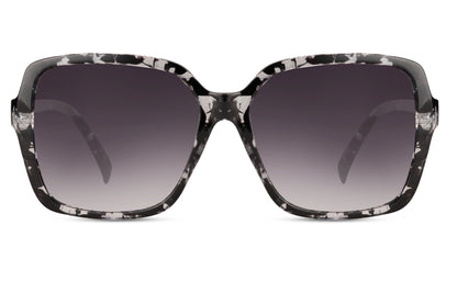 Eco Black Oversized Sunglasses