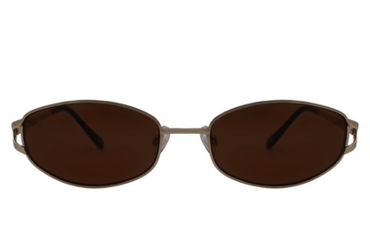 Black & Gold Round Sunglasses Sustainable Design
