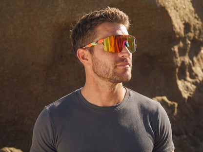 Mirrored Sports Shield Sunglasses