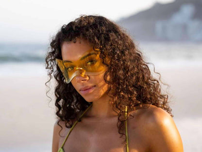 Y2K Oversized Shield-Sonnenbrille