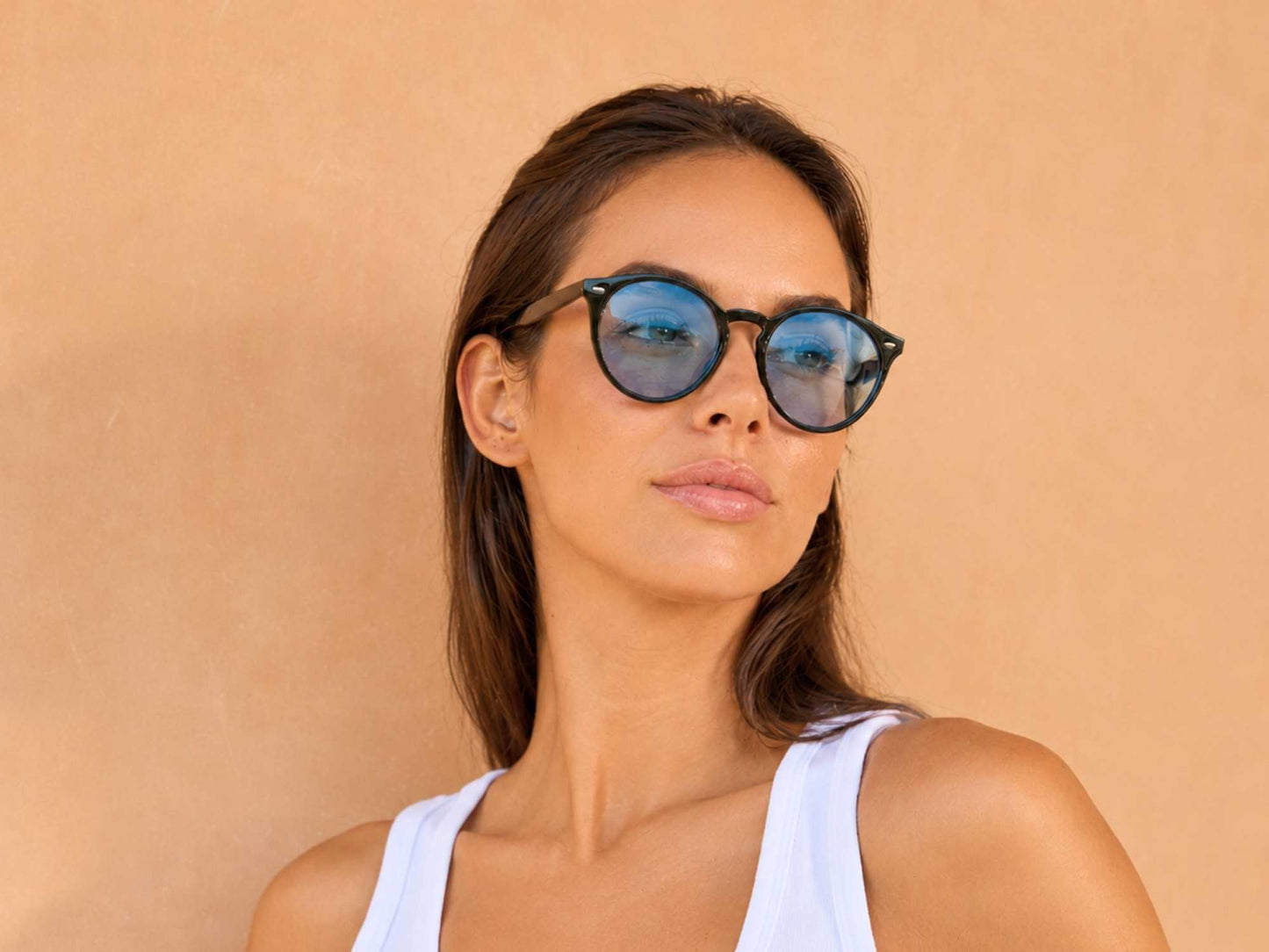 Eco Round Colored Lens Sunglasses