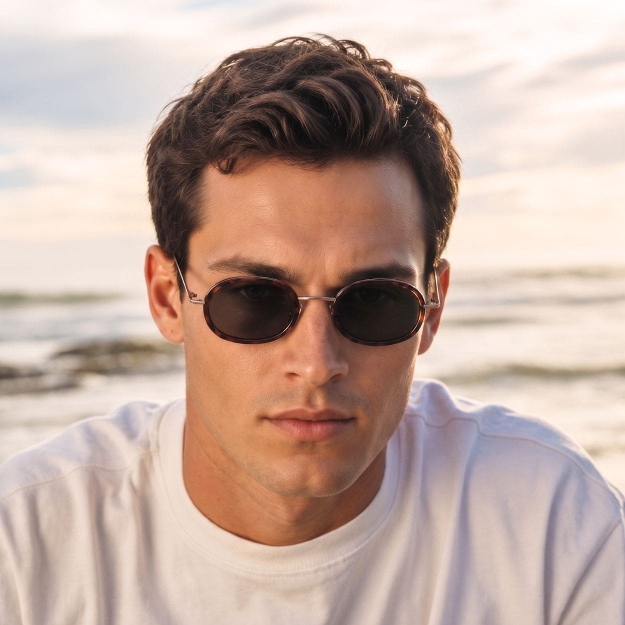 Unisex Ovale Sonnenbrille