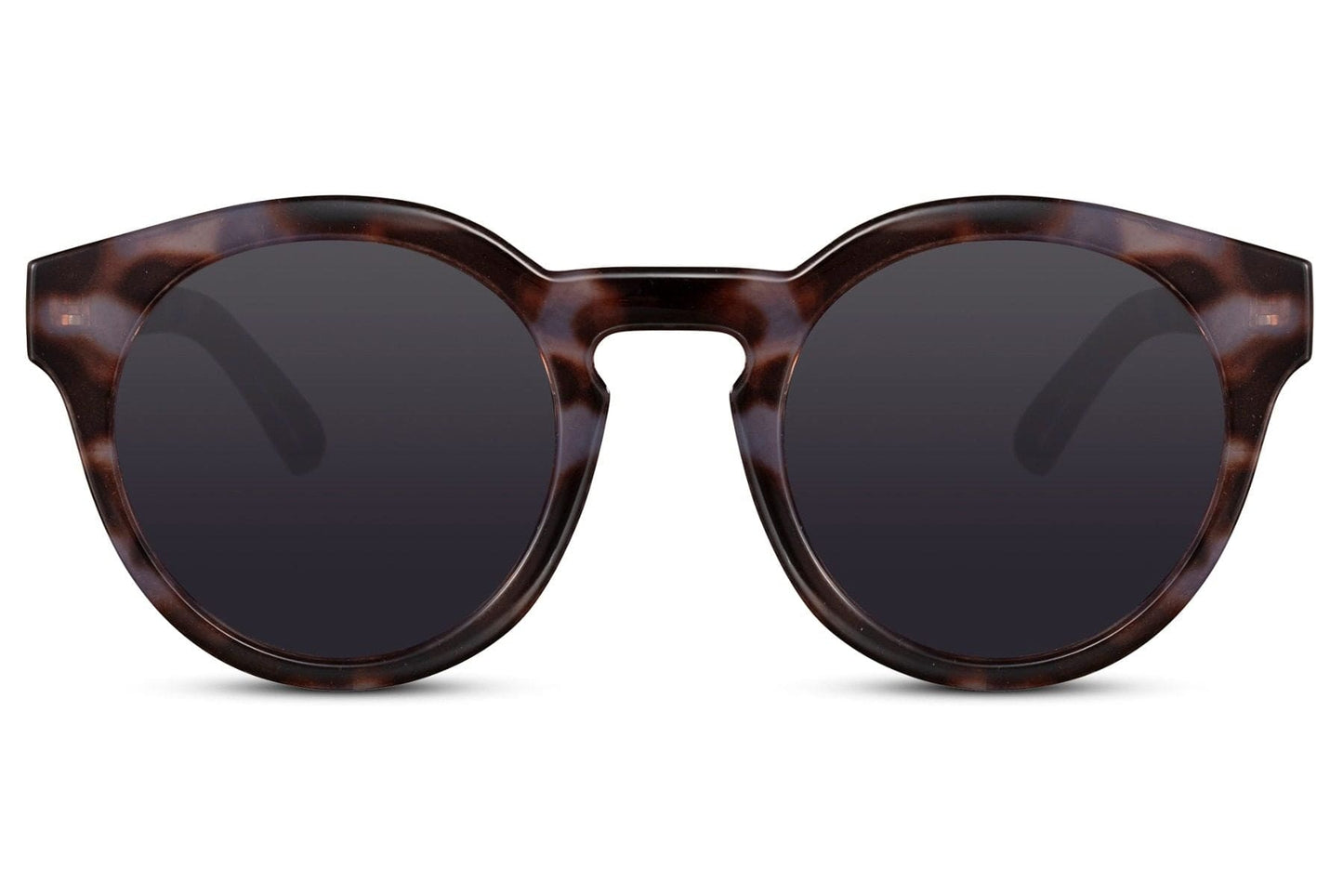 Amsterdam eco round sunglasses black recycled polyester frame smoke lens durable UV400 protection men women sustainable eco-friendly minimalist everyday city summer driving beach free UK Europe delivery Sunglass Station