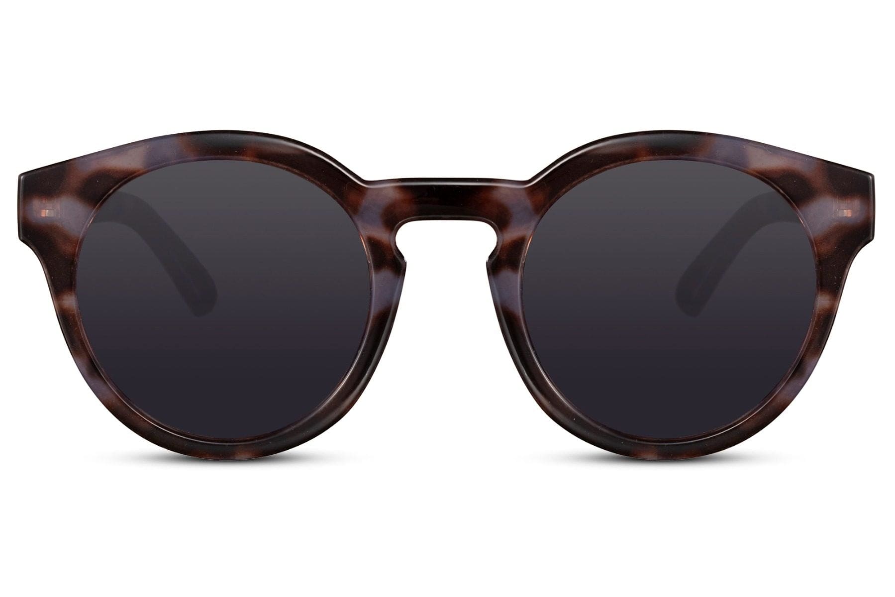 Amsterdam eco round sunglasses black recycled polyester frame smoke lens durable UV400 protection men women sustainable eco-friendly minimalist everyday city summer driving beach free UK Europe delivery Sunglass Station