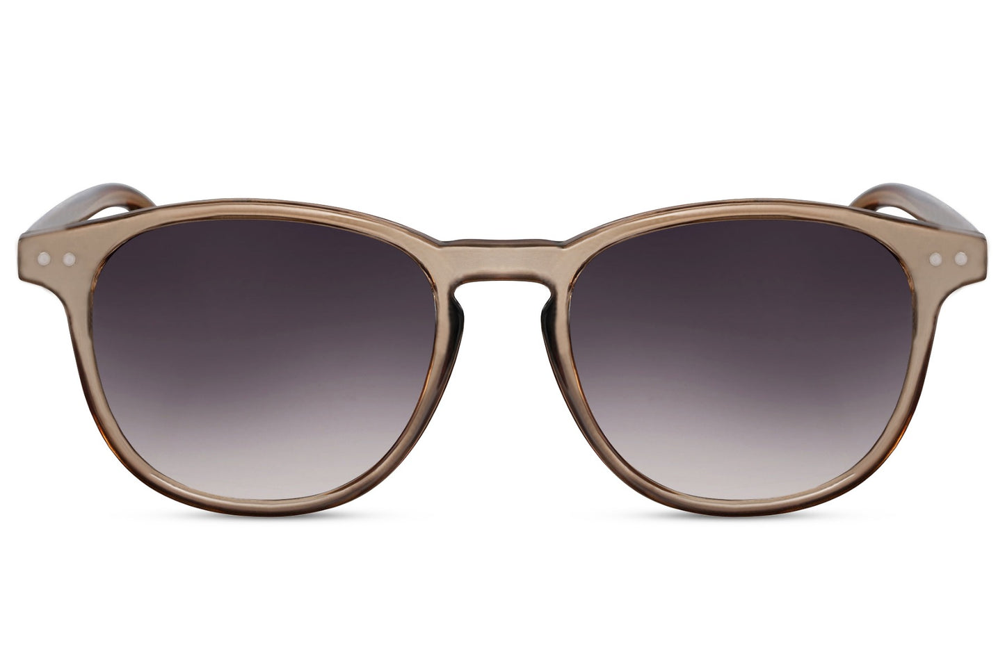 Amsterdam round sunglasses brown animal print polycarbonate frame warm brown lens UV400 protection women men retro boho sustainable summer festival city beach holiday free UK Europe delivery Sunglass Station