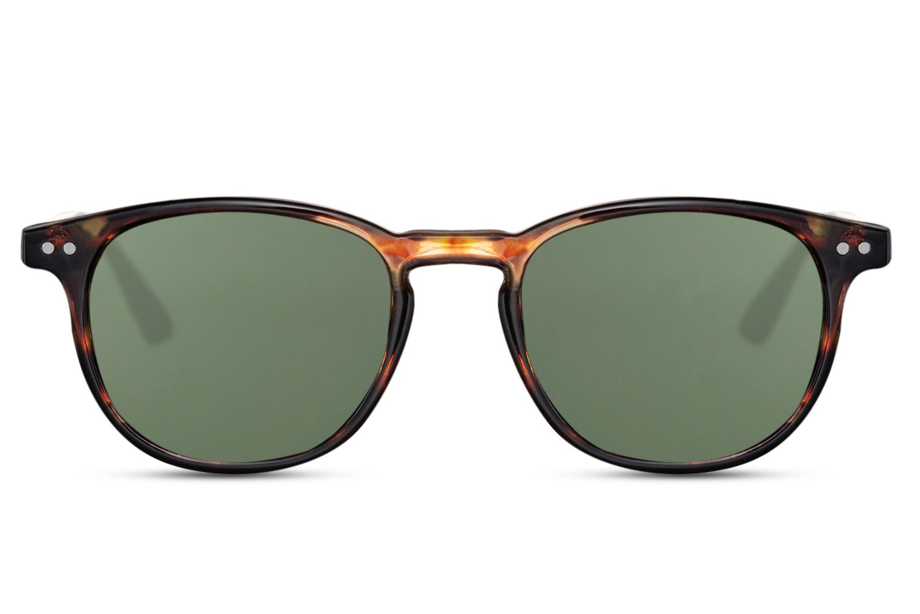 Amsterdam round sunglasses brown polycarbonate frame green lens UV400 protection men women retro boho Dutch inspired outdoor summer city festival beach holiday free UK Europe shipping Sunglass Station
