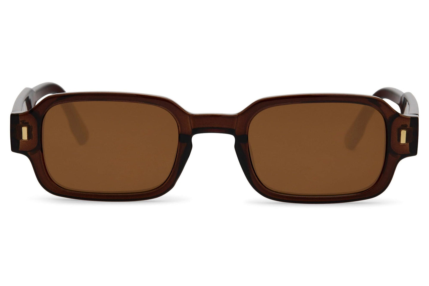 amsterdam sleek rectangle sunglasses for men with black polycarbonate frame and tobacco brown translucent lens – vintage-inspired retro rectangle shades for everyday city wear and going out, Sunglass Station free UK and Europe shipping