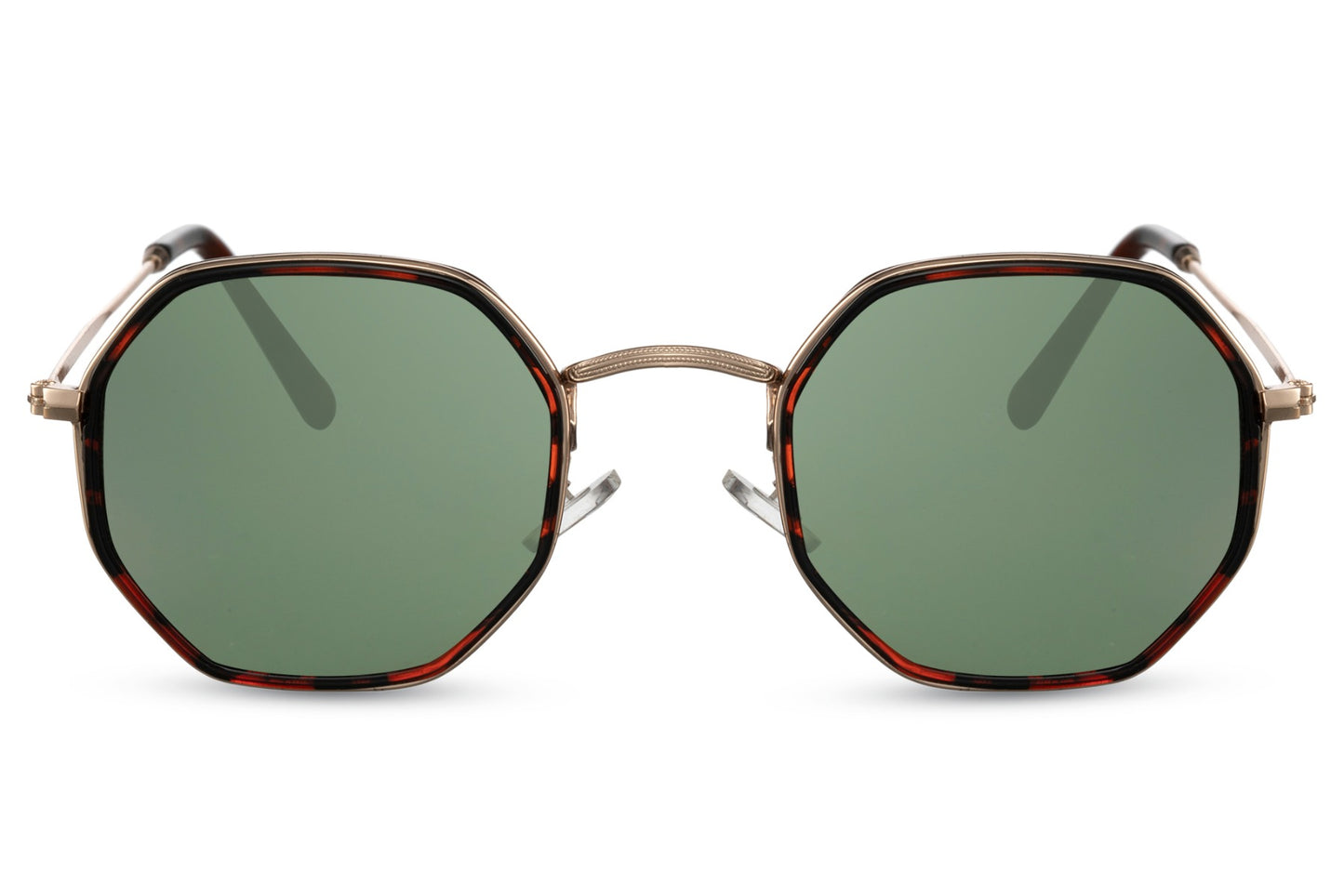 Athens geometric round sunglasses gold metal frame green lens 100% UV400 protection men women retro Mediterranean style summer free UK Europe delivery Sunglass Station